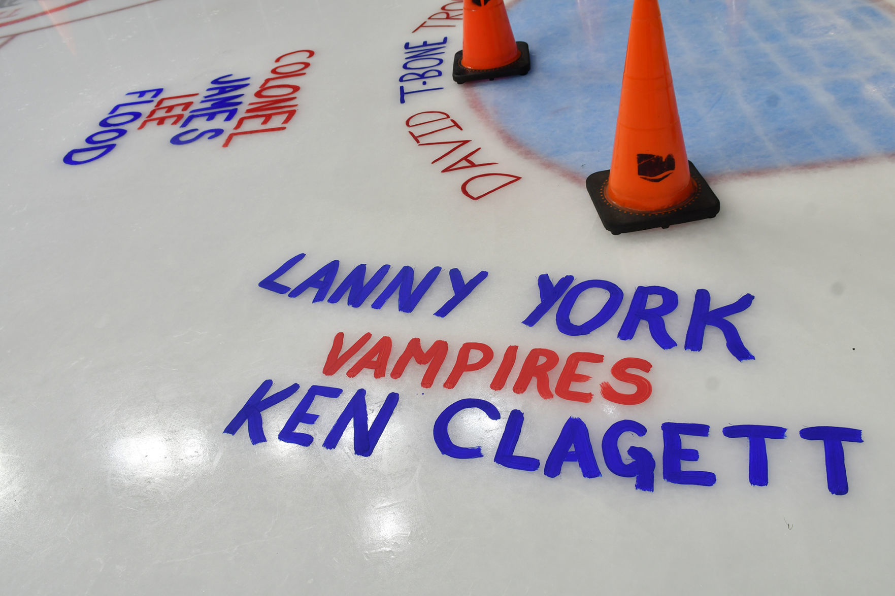 Salute To Military ice painting at the TaxSlayer Center
